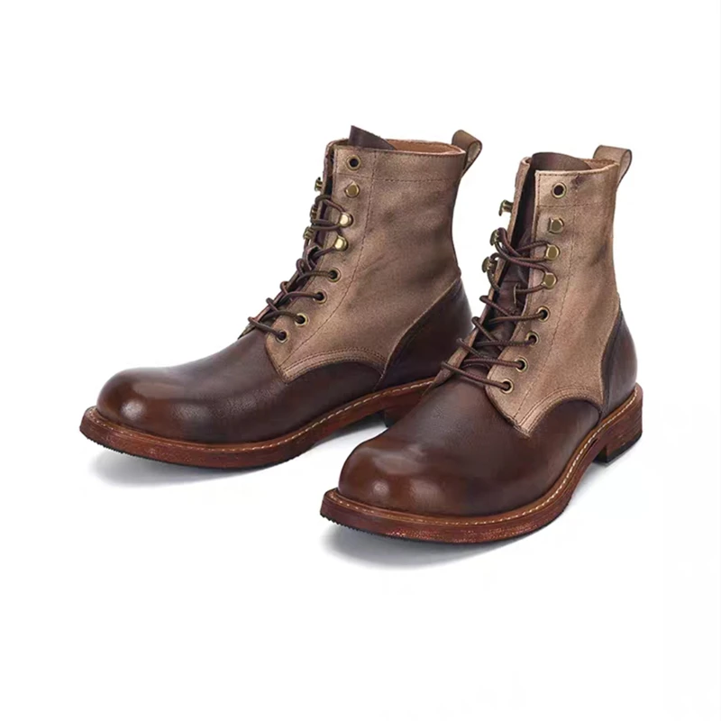 Suede Ankle Boot - El yapımı Vintage İngiliz En Kaliteli