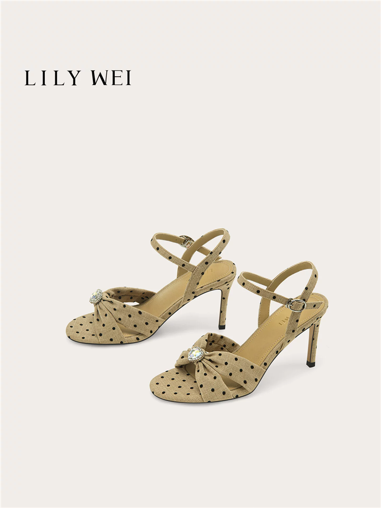 Women'S Shoes In Size 12 - Yaz yeni retro puantiyeli elmas taklidi