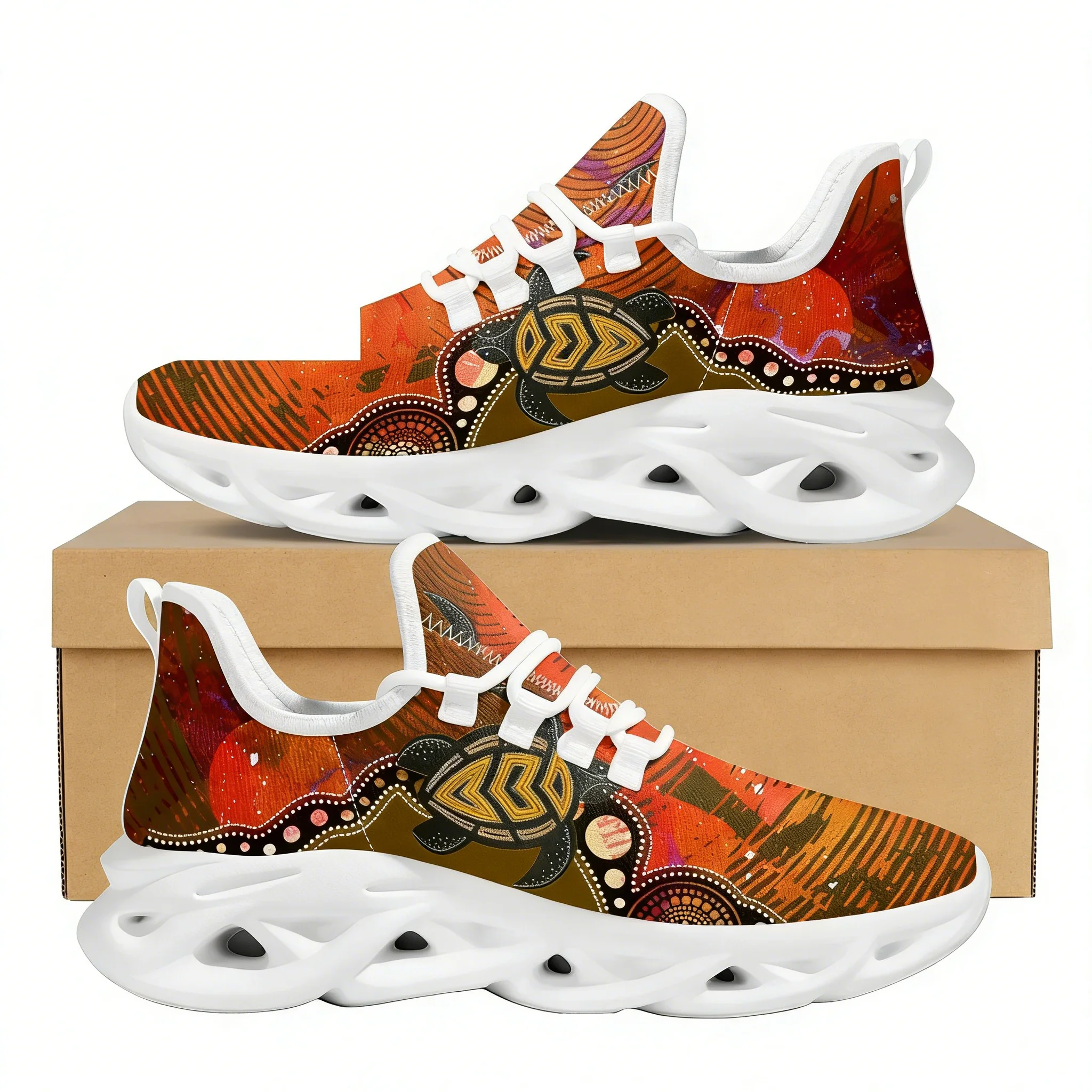 Women Shoes In Australia - Avustralya Aborijin Kaplumbağa Yerli Sanat Tasarım