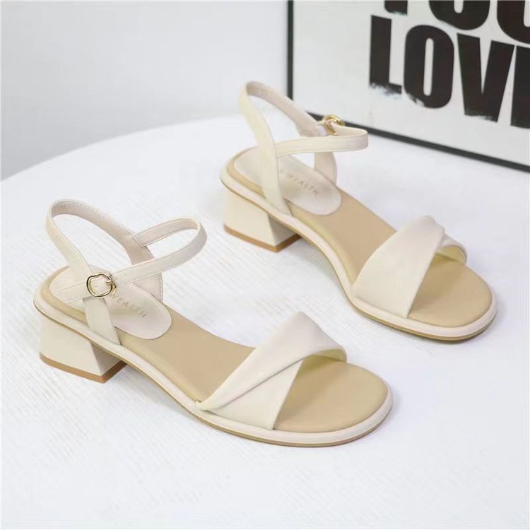 Women Shoes Model - Akşam Esintisi Blok Topuklu Sandaletler Kadınlar