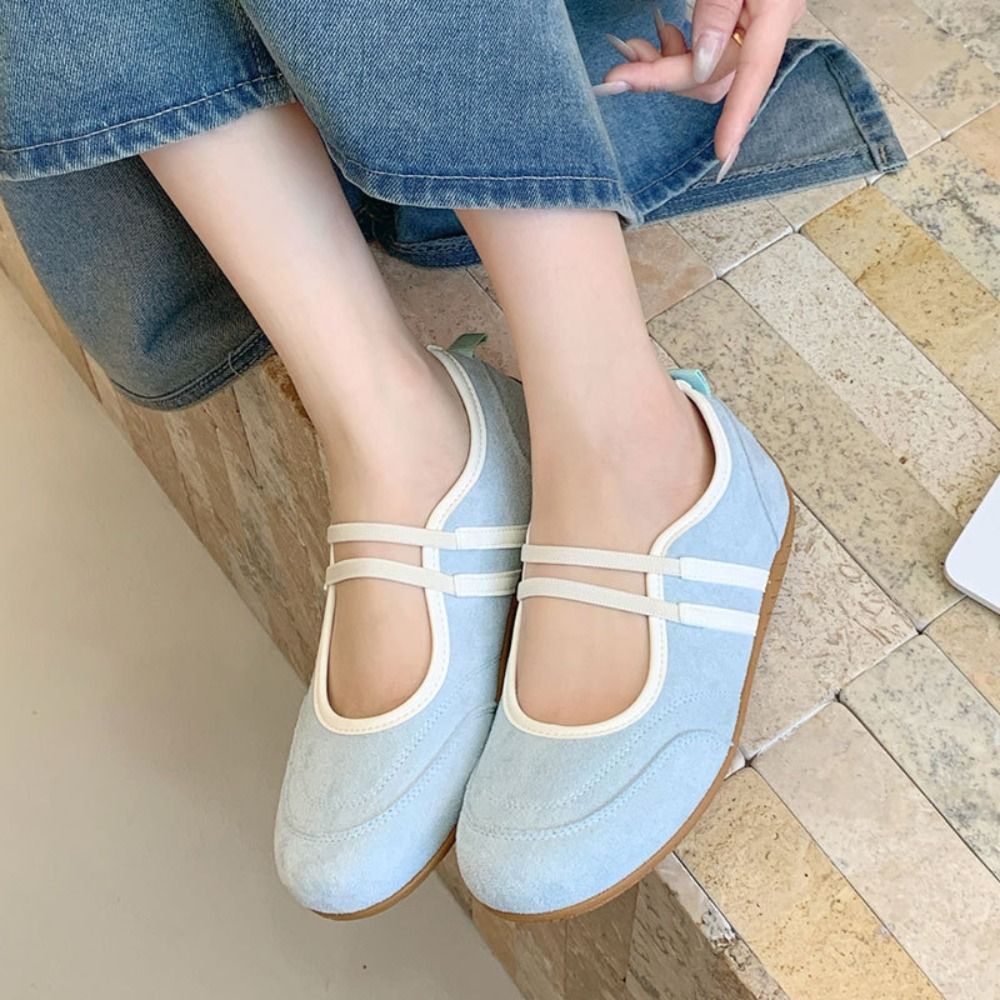 Mary Jane Shoes - Renk Bloklu Mary Jane Ayakkabılar Sentetik