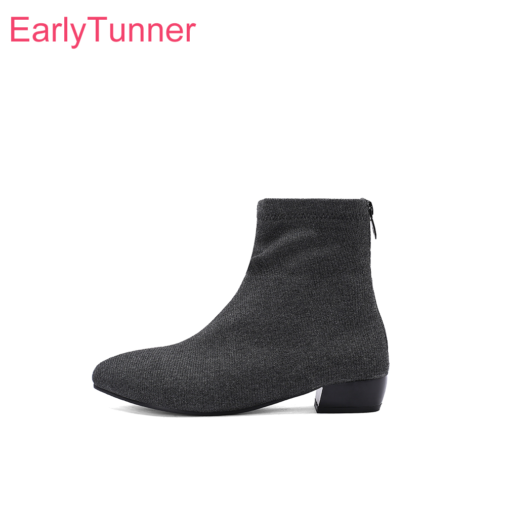 Women'S Shoes In Size 12 - Sonbahar Yeni Moda Gri Gül Rengi