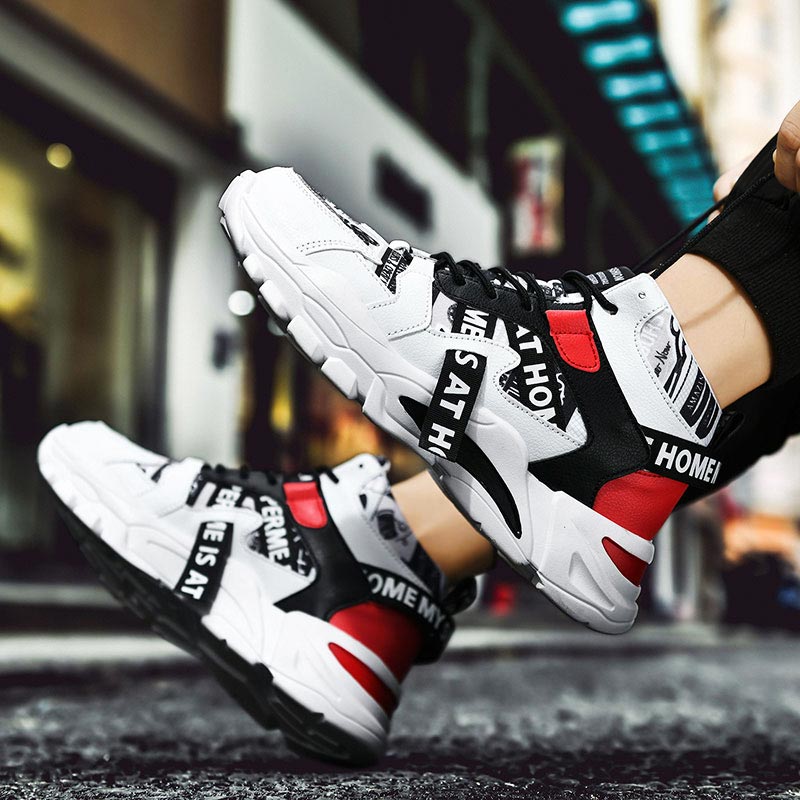 Women Shoes Japanese Brand - Büyük boy yüksek Top tıknaz erkek