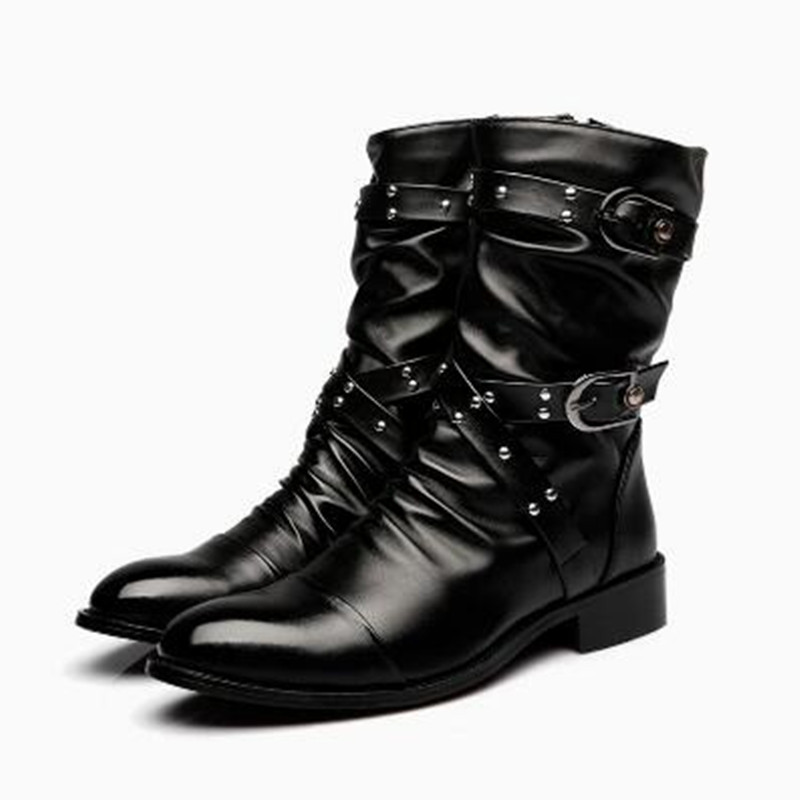 Women'S Shoes Chelsea - Moda Erkek Deri Yüksek Kaliteli Orta