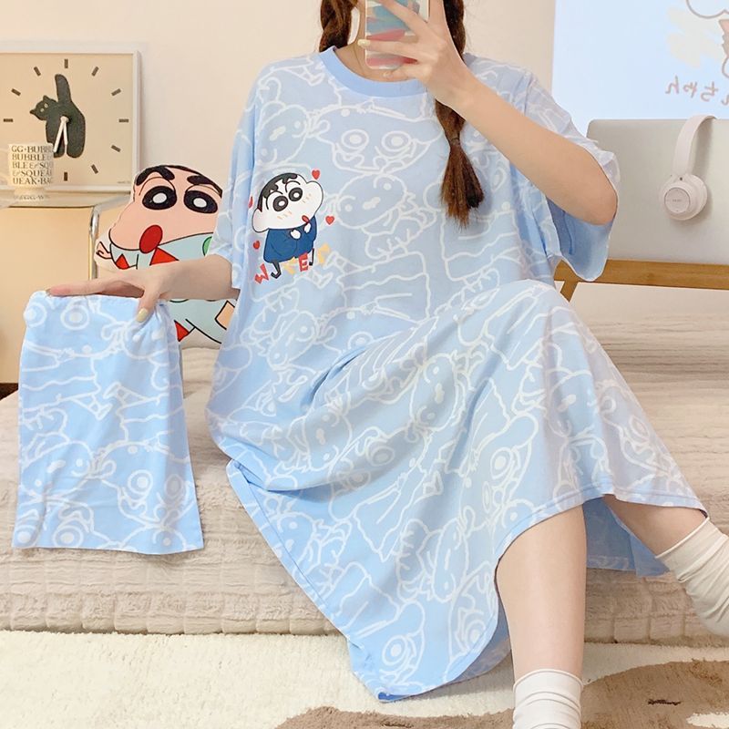 Women Shoes Xxl - Anime Crayon Shin-Chan Pamuk Gecelik Kawaii
