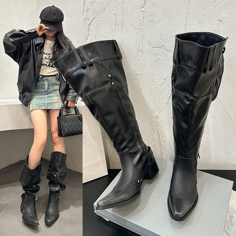 Suede Ankle Boot - Kadınlar için sarılmış tek çizmeler İlkbahar