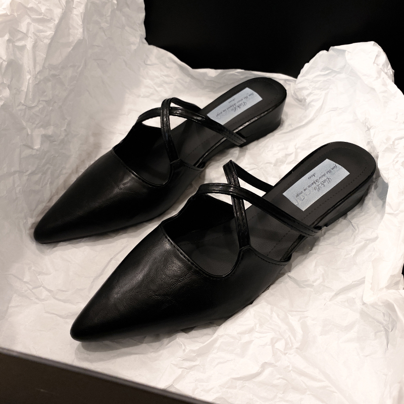 Women'S Shoes In Size 12 - Kadınlar İçin Düz Terlikler Sivri Burunlu