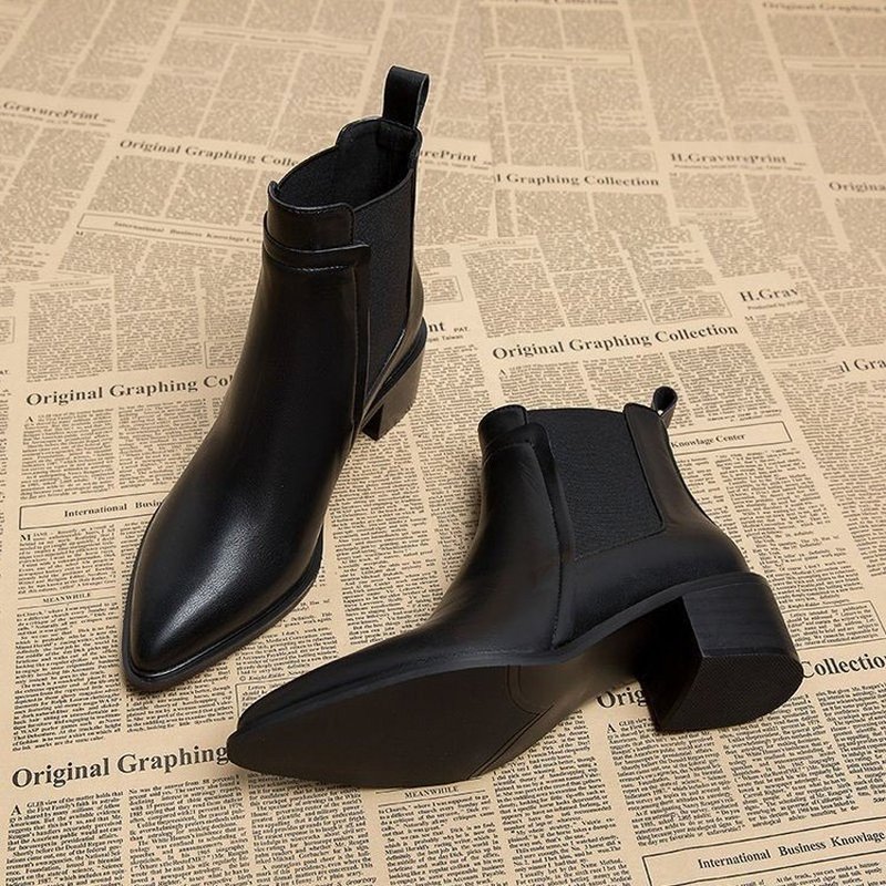 Women'S Shoes Chelsea - Kadın Kışlık Polar Astarlı Chelsea Botlar