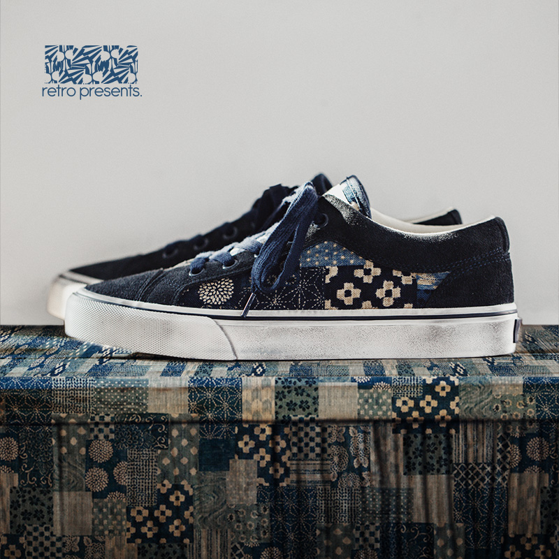 Women Shoes Japanese Brand - Maden japon Retro baskı kanvas ayakkabılar