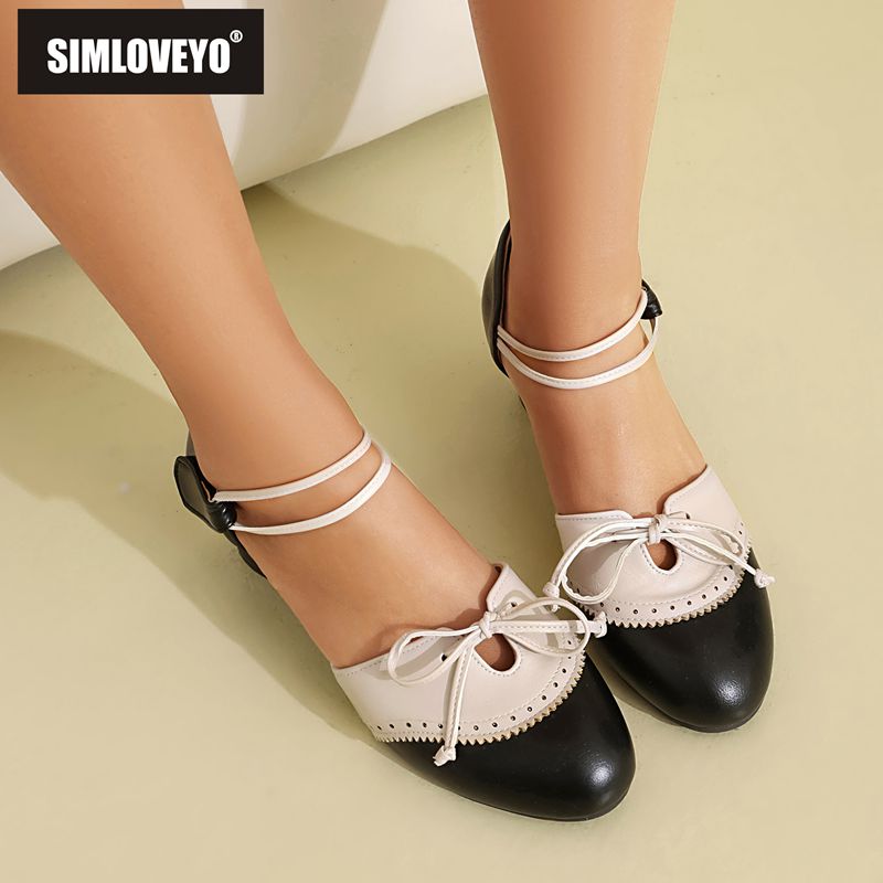 Women'S Shoes Extended Sizes - SIMLOVEYO Marka Kadın Sandalet Yuvarlak Ayak