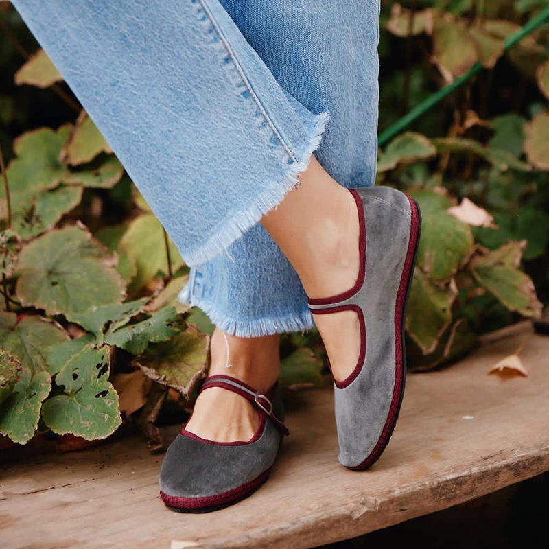 Women Shoes Jeans - Gri Mary Jeans Daireler Ayakkabı Kadın