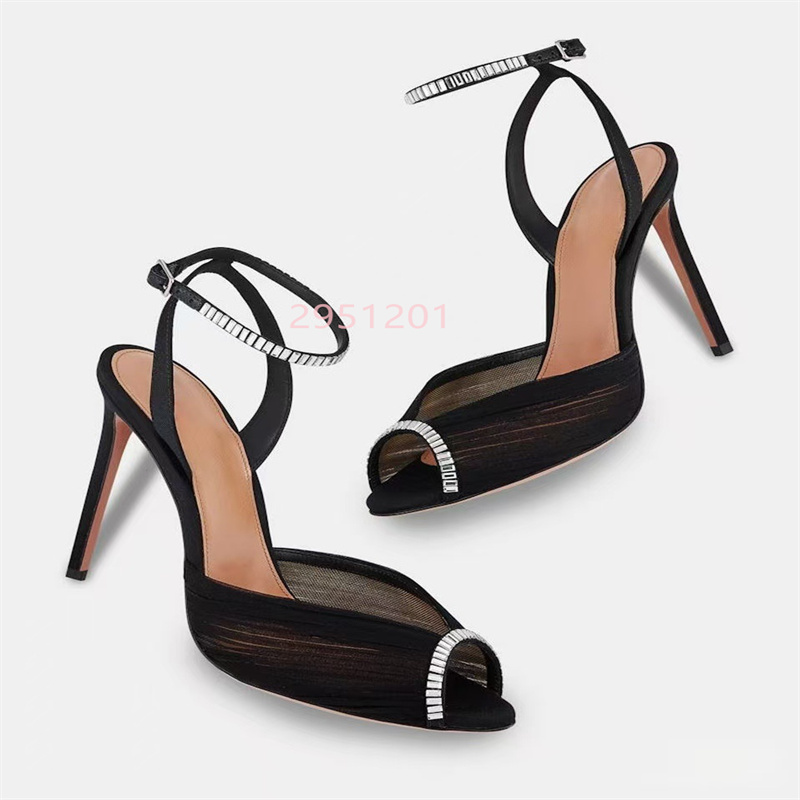 Women'S Shoes Peep Toe - Kristal V Sivri Burun Kadın Beyaz