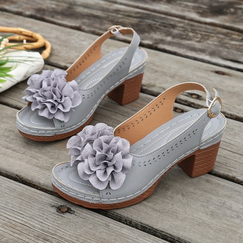 Vintage Çiçek Desenli Peep Toe - Women'S Shoes Peep Toe incelemesi ve fiyatı