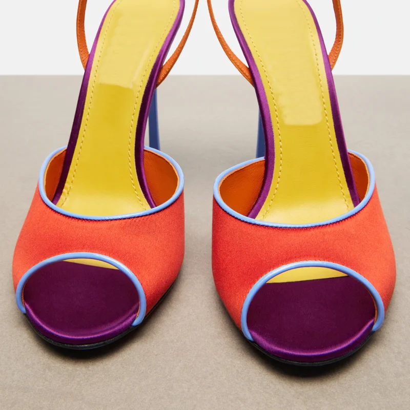 Saten Karışık Renkler Peep Toe - Women'S Shoes Peep Toe incelemesi ve fiyatı