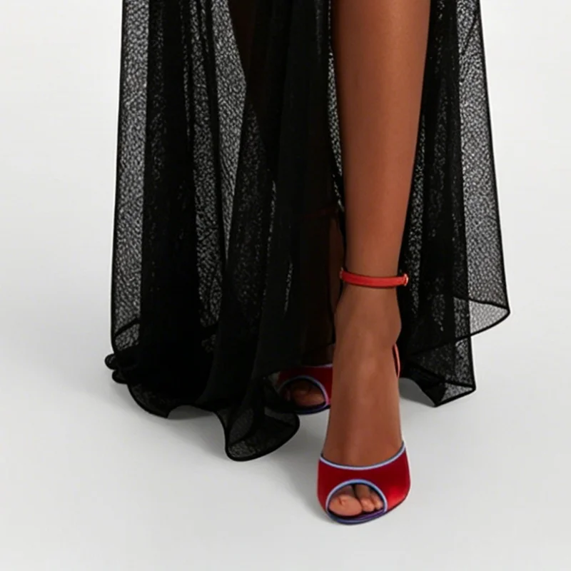 Saten Karışık Renkler Peep Toe - Women'S Shoes Peep Toe incelemesi ve fiyatı