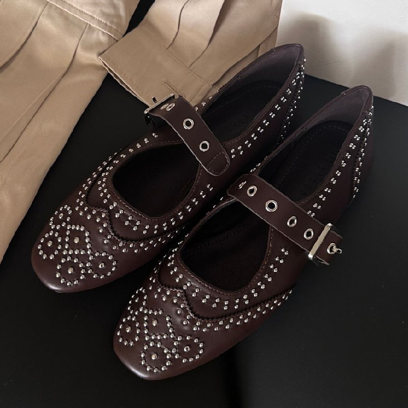 Retro Perçin Tokalı Tasarım Ba - Women Shoes Brand incelemesi ve fiyatı
