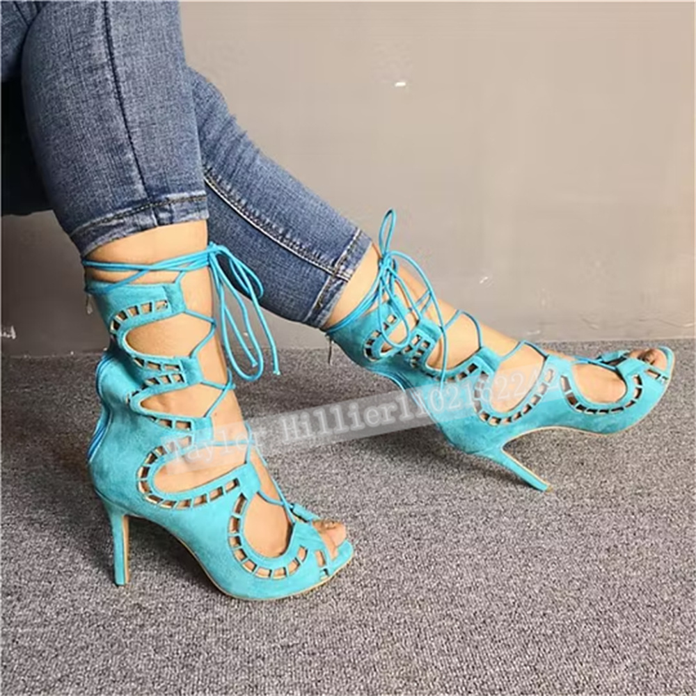Mavi Burnu Açık Çapraz Askılı  - Suede Ankle Boot incelemesi ve fiyatı