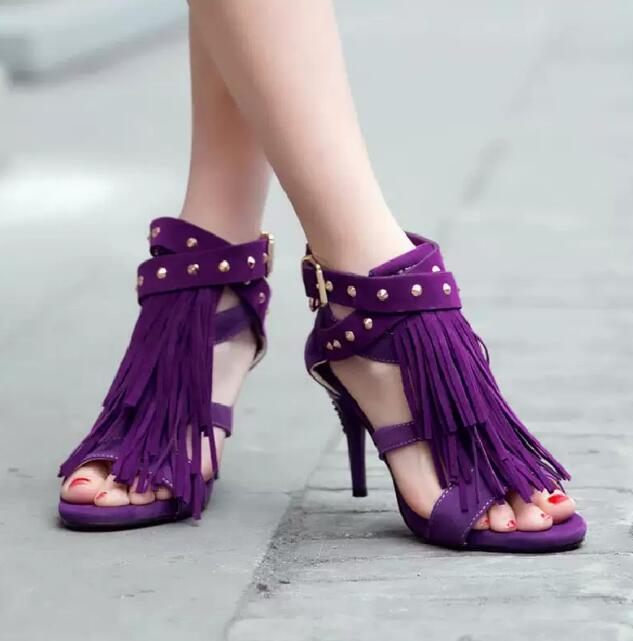 Seksi Mor Siyah Suni Süet Püsk - Women'S Shoes In Size 12 incelemesi ve fiyatı