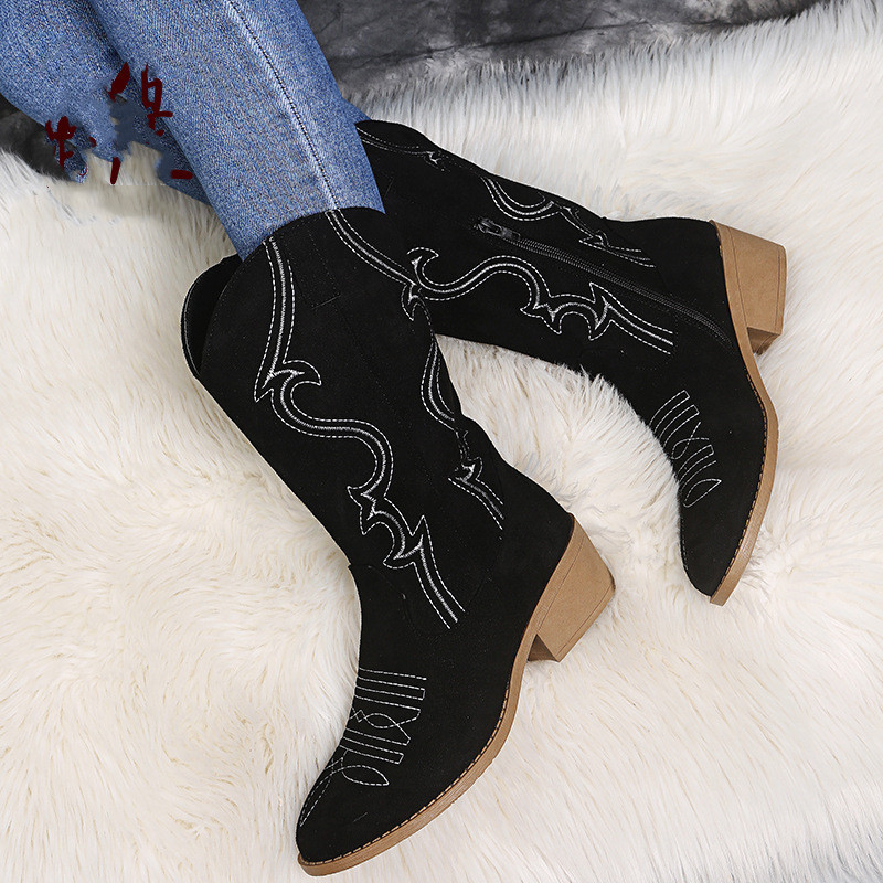 Düz Platform Kovboy Çizmeleri  - Women Shoes Jeans incelemesi ve fiyatı