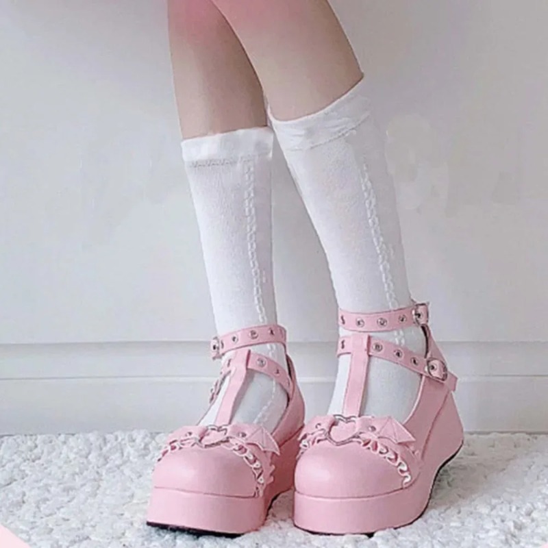 Yeni Tatlı Kalp Toka Takozlar  - Mary Jane Shoes incelemesi ve fiyatı