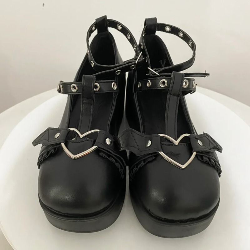 Yeni Tatlı Kalp Toka Takozlar  - Mary Jane Shoes incelemesi ve fiyatı