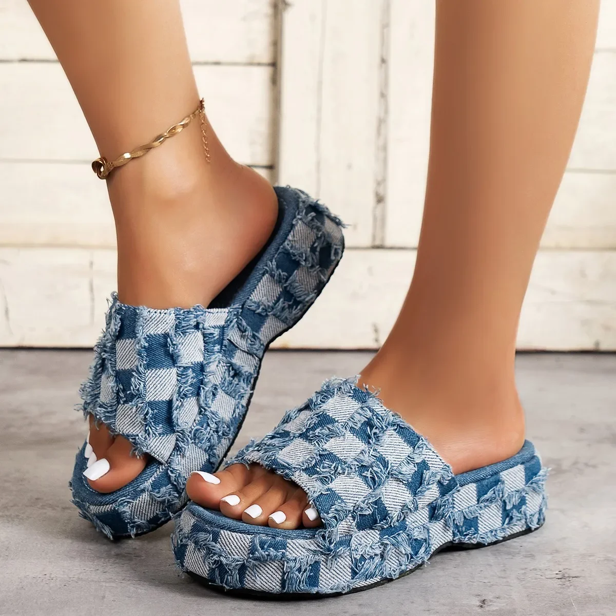 Yeni kadın Denim slaytlar yaz  - Women Shoes Jeans incelemesi ve fiyatı