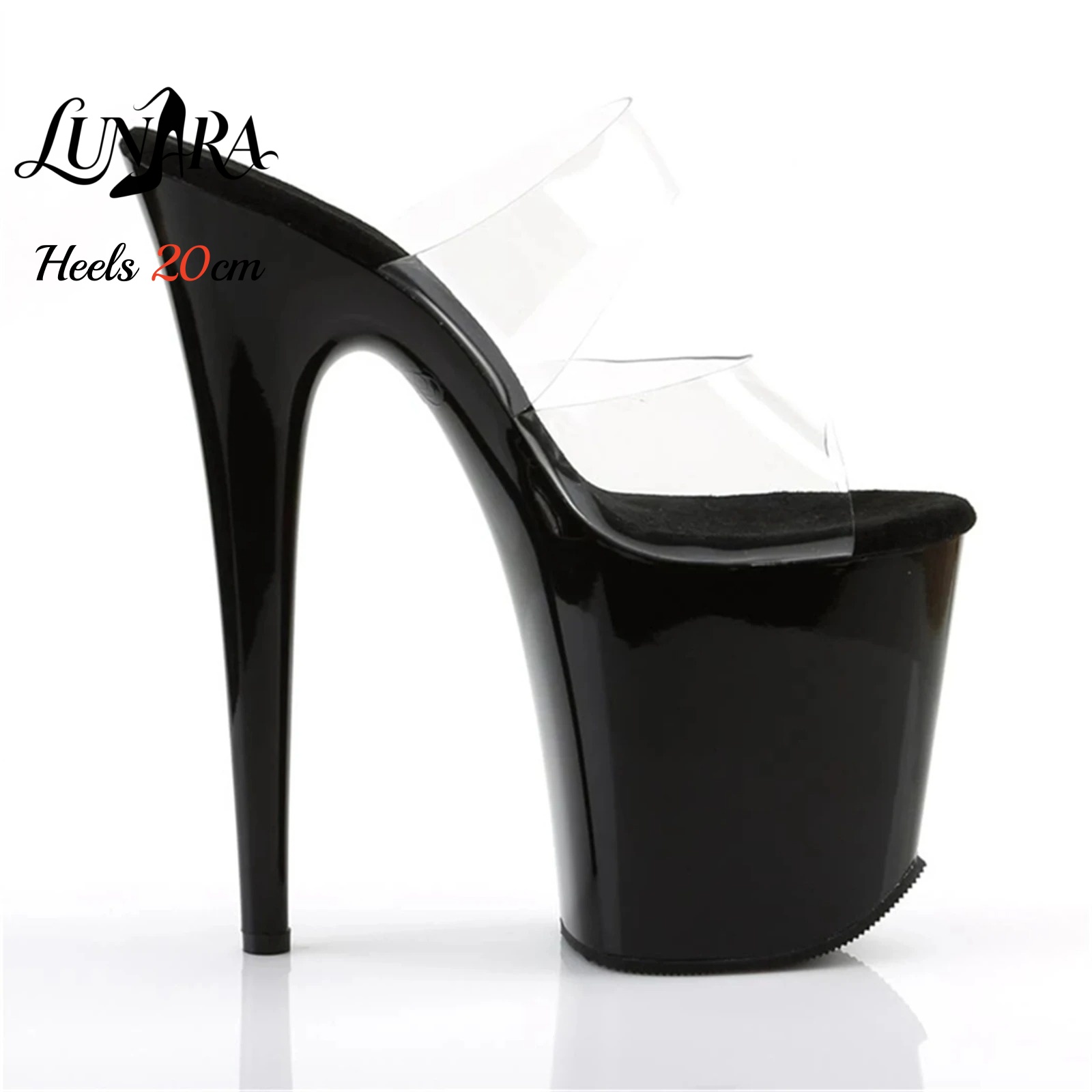 20 cm Şeffaf PVC Askılı Ultra  - Clear Strap Heel incelemesi ve fiyatı