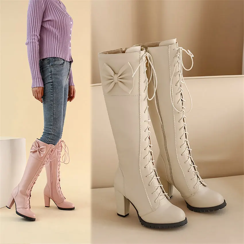 Tatlı Papyonlu Lolita Diz Üstü - Zip Up Boots Short incelemesi ve fiyatı