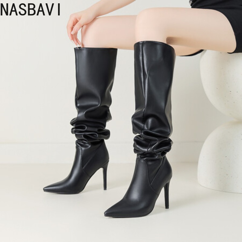 NASBAVI Siyah Sivri Burun Lüks - Zip Up Boots Short incelemesi ve fiyatı