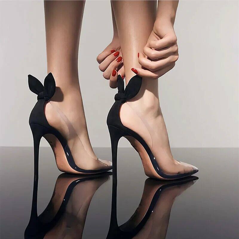 Yeni Yaz Seksi Tavşan Kulağı S - Clear Strap Heel incelemesi ve fiyatı