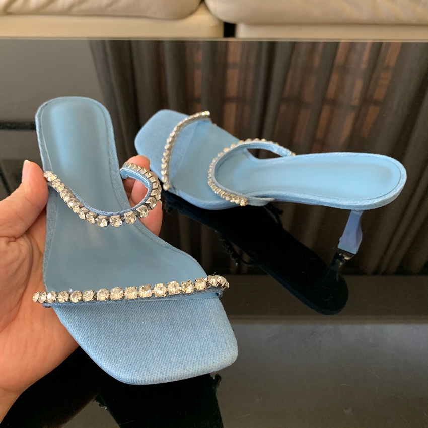Denim taklidi topuklu sandalet - Women Shoes Jeans incelemesi ve fiyatı