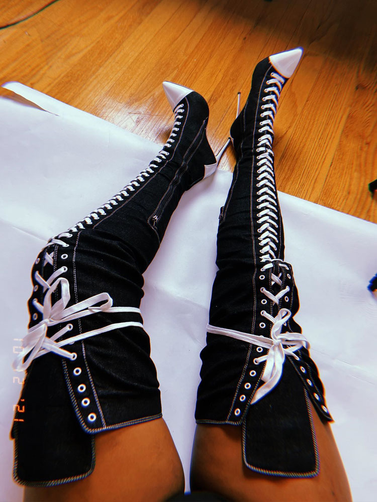 2025 Yeni Kadın Sivri Burun Yü - Women Shoes Jeans incelemesi ve fiyatı