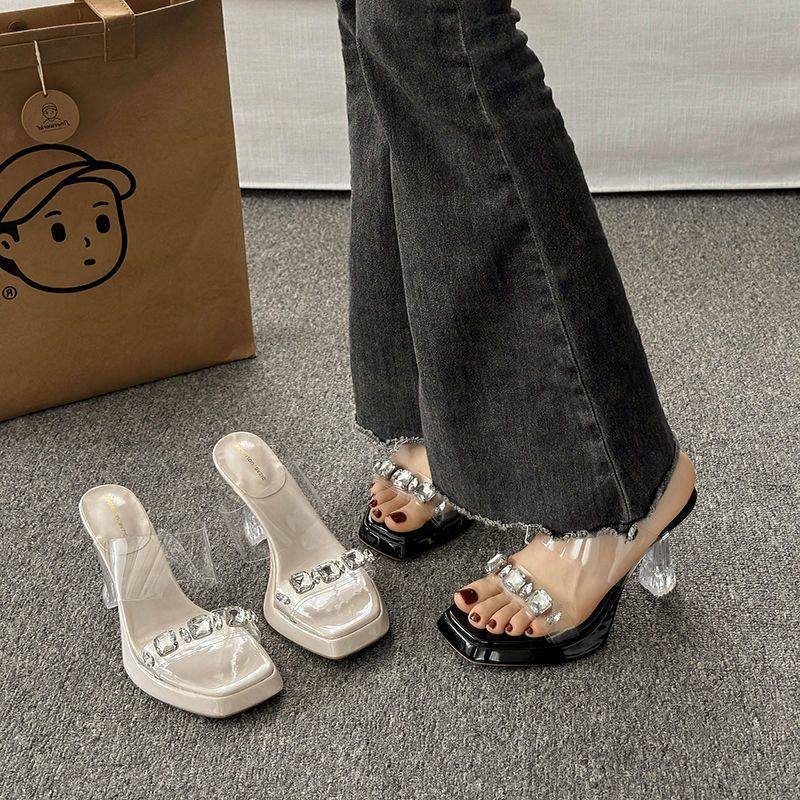 Kadınlar Tek Bantlı Sandaletle - Clear Strap Heel incelemesi ve fiyatı