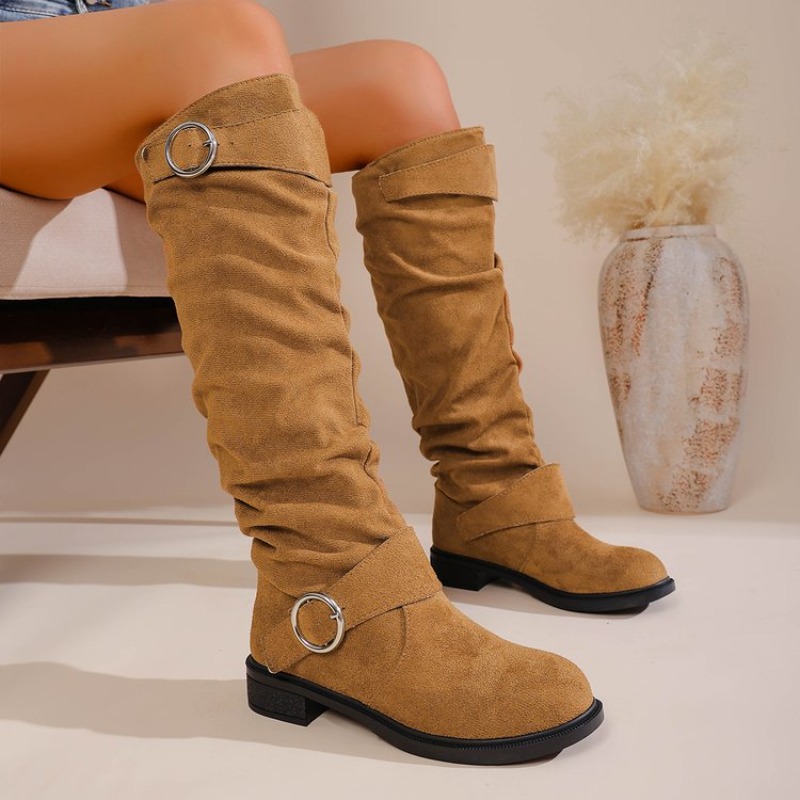 Vintage Batı Tarzı Diz Üstü Bo - Knee High Boots Women incelemesi ve fiyatı