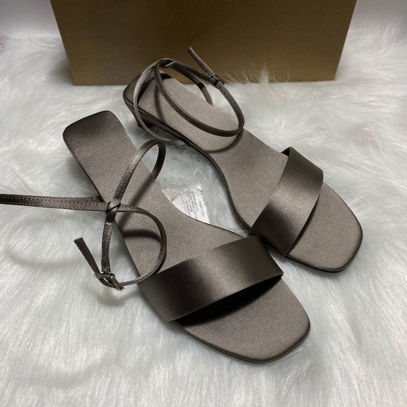 Lüks Saten Bilek Kayışlı Alçak - Women Shoes Brand incelemesi ve fiyatı