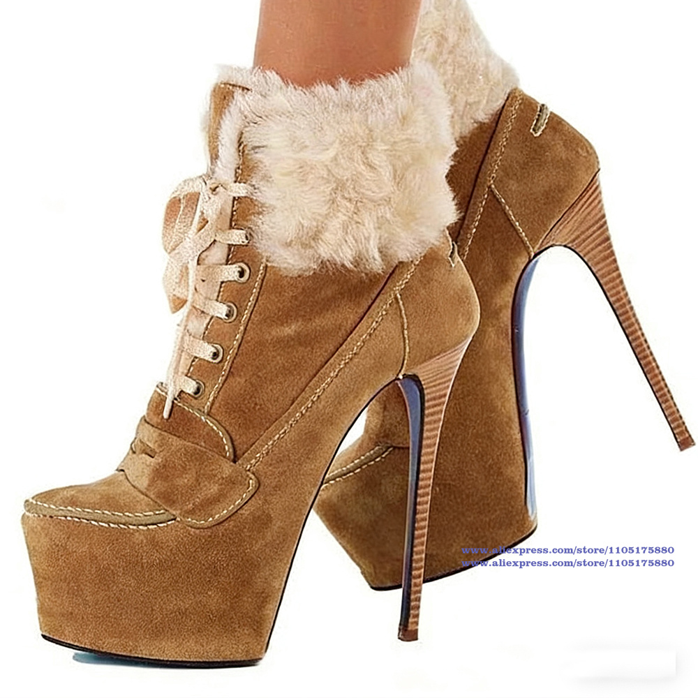 Kahverengi Süet Stiletto Topuk - Suede Ankle Boot incelemesi ve fiyatı