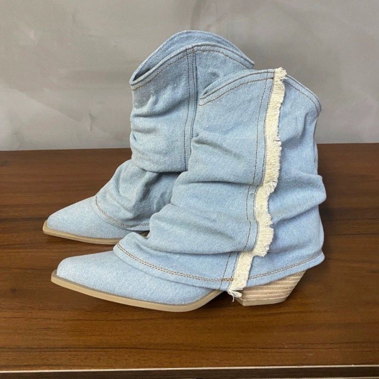 Pilili Denim yarım çizmeler ka - Women Shoes Jeans incelemesi ve fiyatı