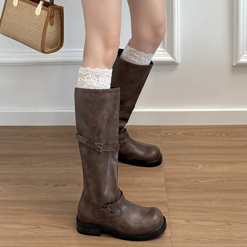 Vintage Kemer Tokalı Kadın Diz - Knee High Boots Women incelemesi ve fiyatı
