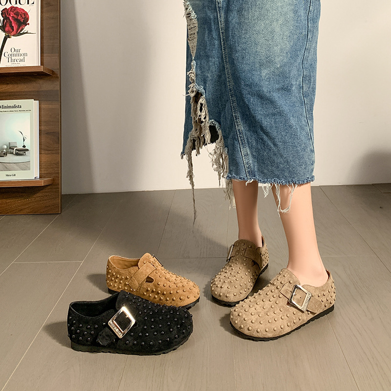 Kadın Süet Terlik Deri Mules M - Women'S Shoes With Arch Support incelemesi ve fiyatı