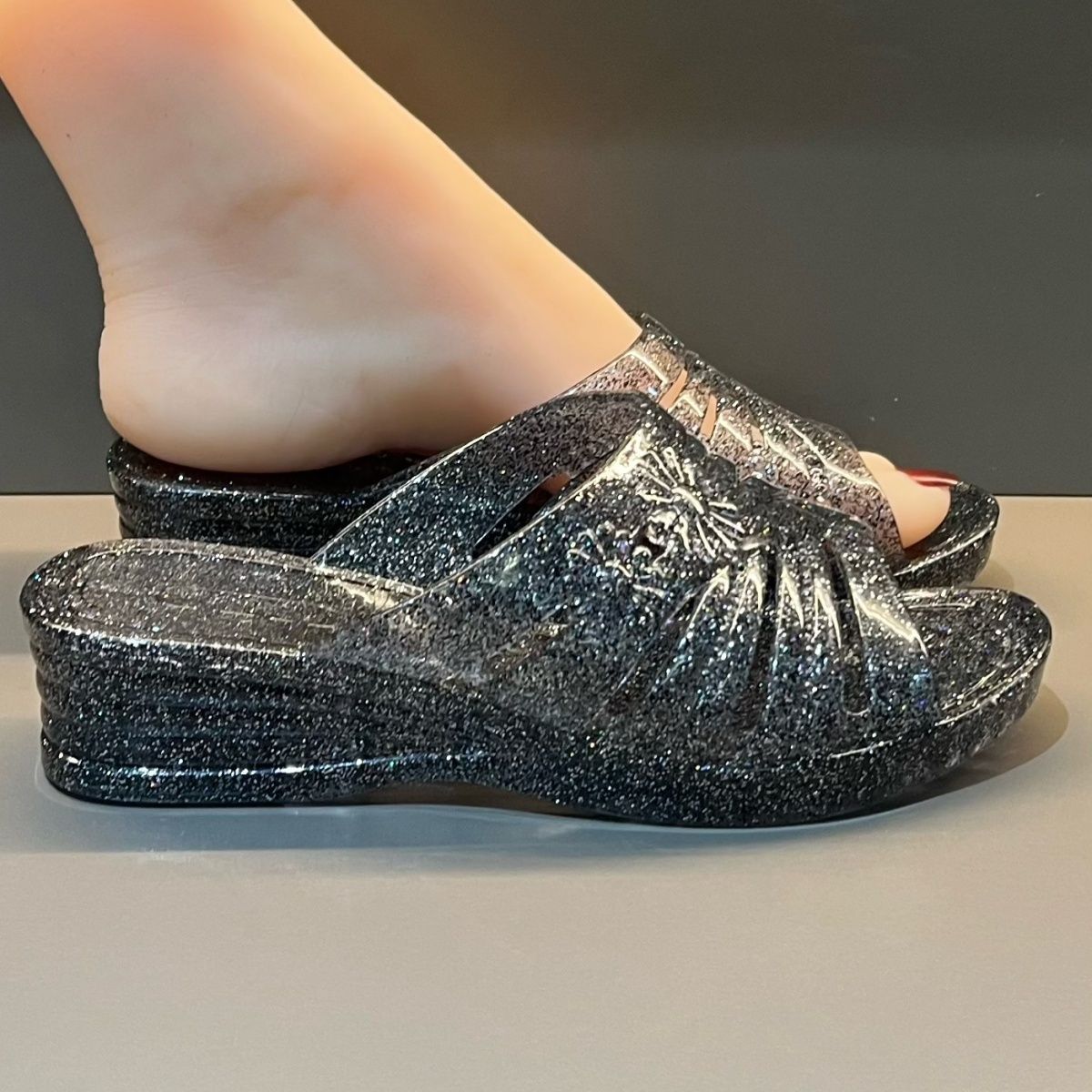 WFashion Mor Simli Jöle Dolgu  - Jelly Sandal Women incelemesi ve fiyatı