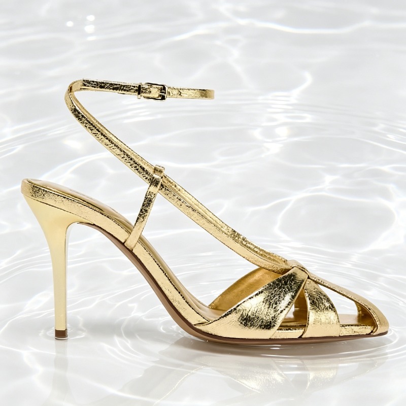 Moda Altın Ince Topuklu Sandal - Women Shoes Brand incelemesi ve fiyatı