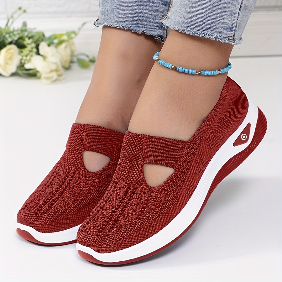 Kadın İlkbahar Yaz Örgü Slip-O - Women'S Shoes With Arch Support incelemesi ve fiyatı