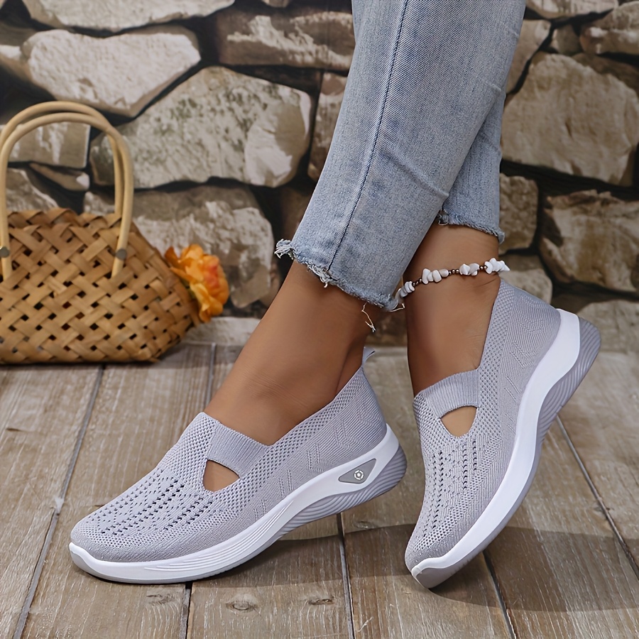 Kadın İlkbahar Yaz Örgü Slip-O - Women'S Shoes With Arch Support incelemesi ve fiyatı