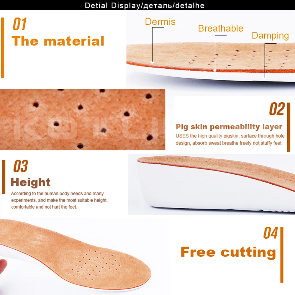 1 çift Yükseklik Artış Astarı  - Women'S Shoes With Arch Support incelemesi ve fiyatı