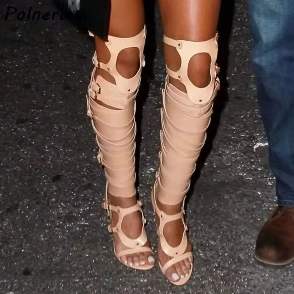 Oyuk Tokalı Askılı Sandalet Bo - Knee High Boots Women incelemesi ve fiyatı