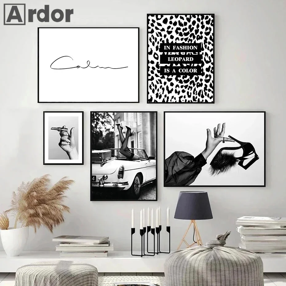 Moda seksi kadın duvar sanat p - Women Shoes Quote incelemesi ve fiyatı