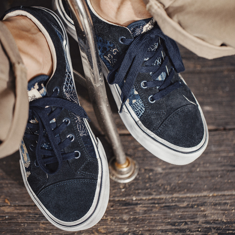 Maden japon Retro baskı kanvas - Women Shoes Japanese Brand incelemesi ve fiyatı